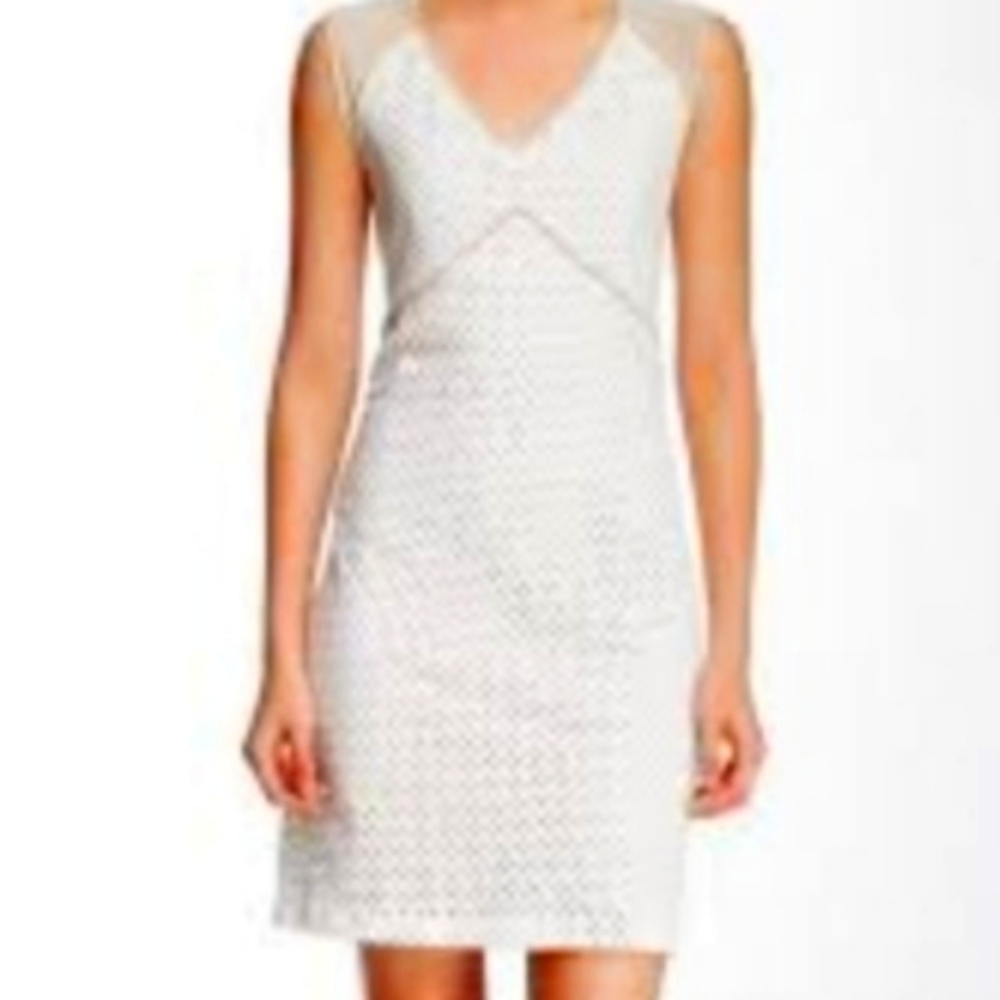 TART Collections Didi Cloud Dancer Mini Dress Gray/White Size XS